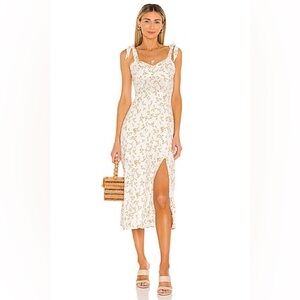 MINKPINK Teagan Sweetheart Midi Dress in Multi
MINKPINK